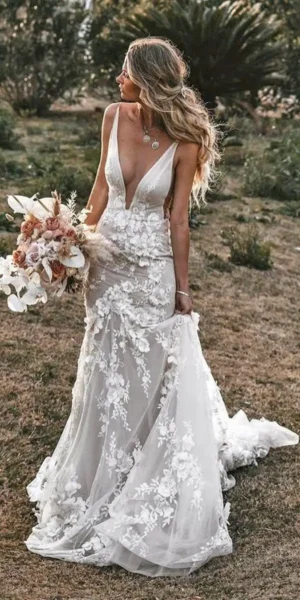 Boho Style Wedding Dress