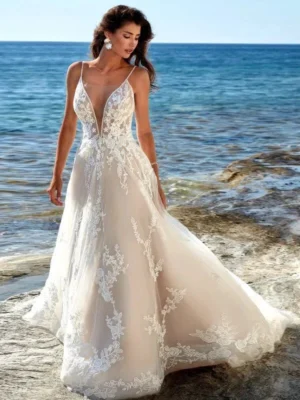 Beach Boho Wedding Dress