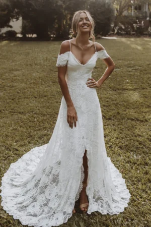 Vintage Boho Style Wedding Dress