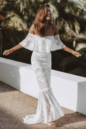 Boho Wedding Dress Lace