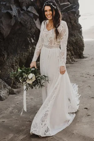 Boho Wedding Dress Beach