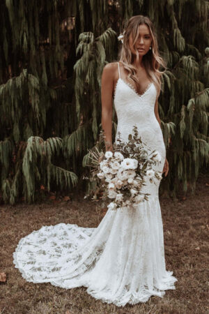 Vintage Boho Chic Wedding Dress