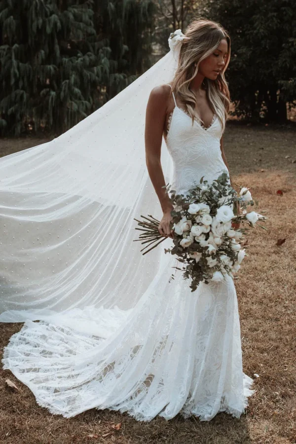 Vintage Boho Chic Wedding Dress - Image 2