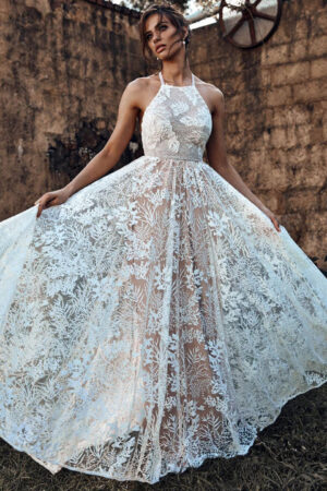 Boho Wedding Lace Dress