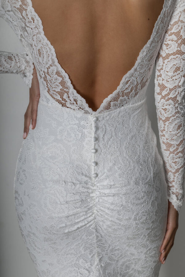 Mermaid Boho Wedding Dress - Image 7