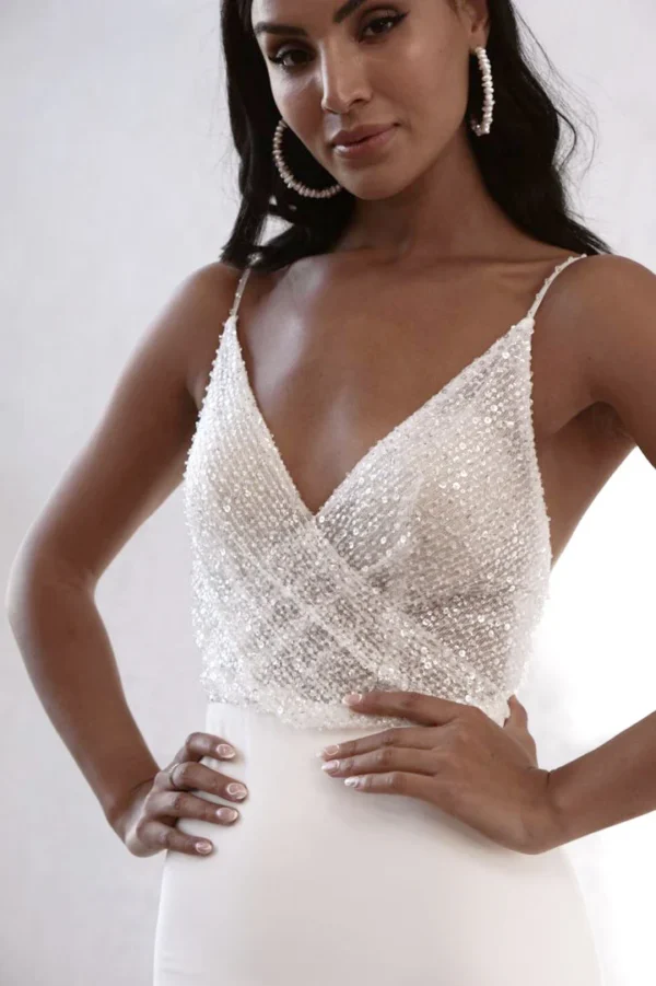 Simple Elegant Dress for Wedding - Image 5