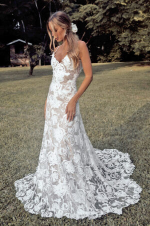 Boho Lace Wedding Dress