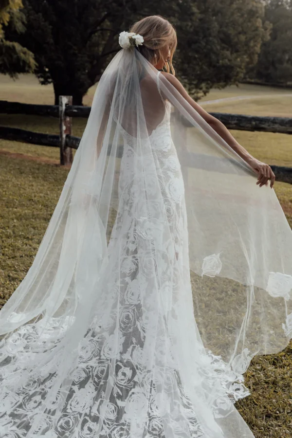 Boho Lace Wedding Dress - Image 6