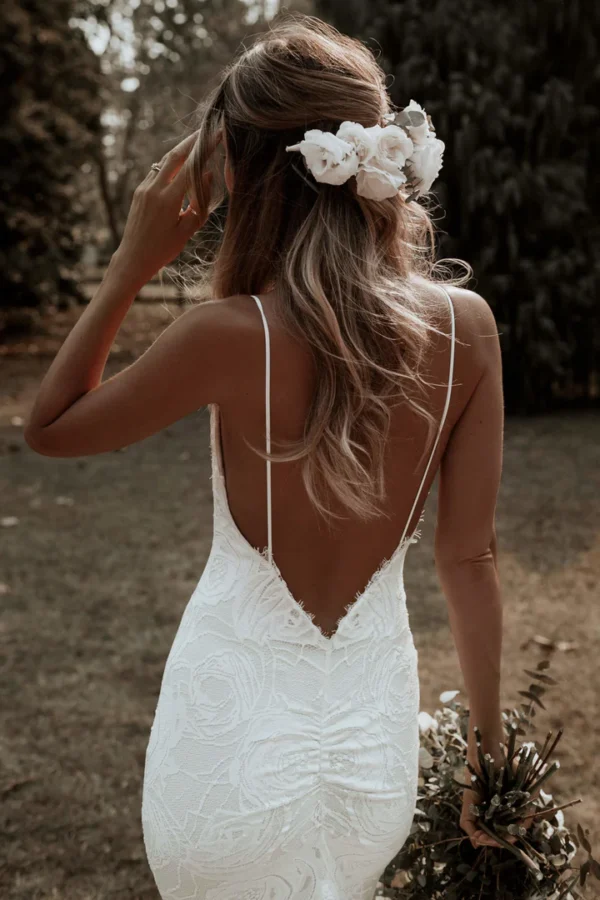 Vintage Boho Chic Wedding Dress - Image 6