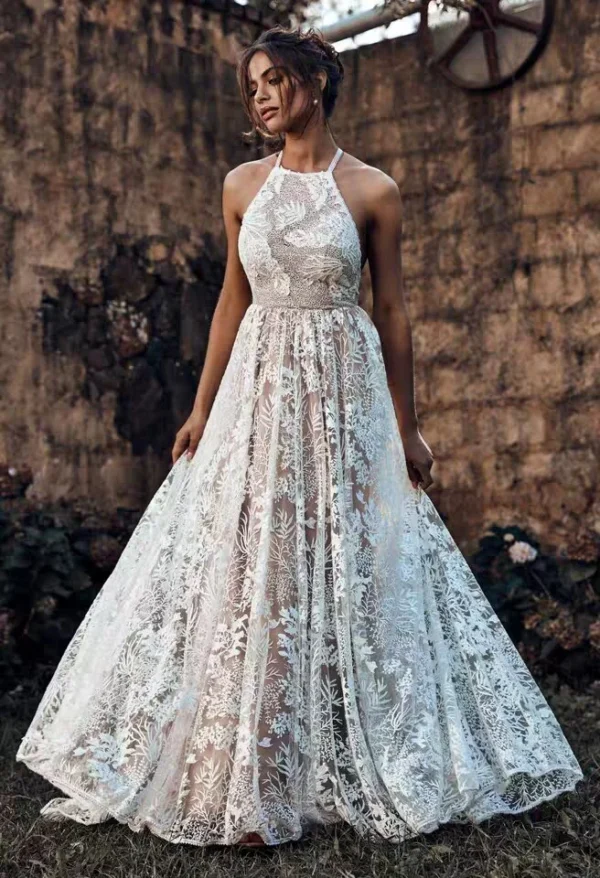 Boho Wedding Lace Dress - Image 2
