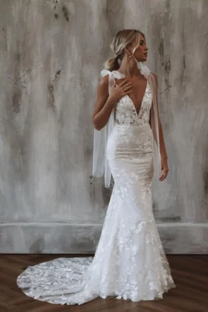 Boho Mermaid Wedding Dress