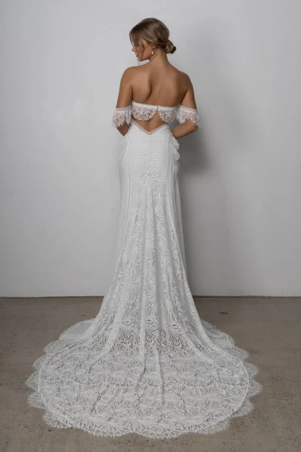 Chic Boho Wedding Dress - Image 4