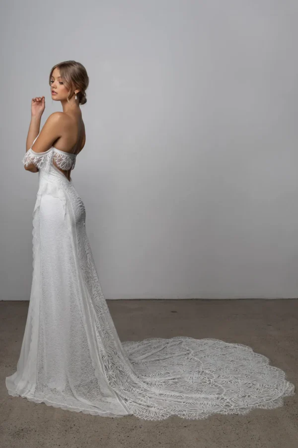 Chic Boho Wedding Dress - Image 2