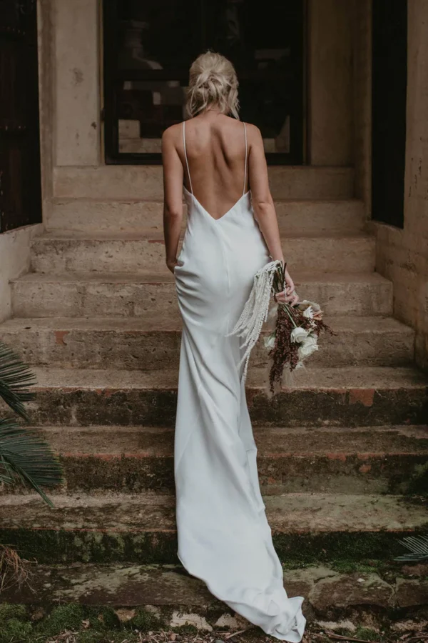 Simple Tulle Wedding Dress - Image 4