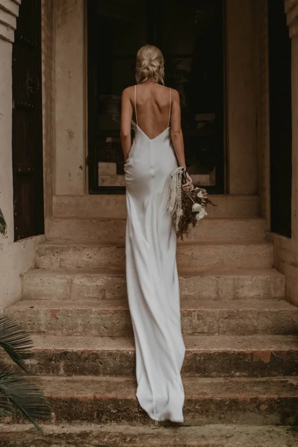 Simple Tulle Wedding Dress - Image 5