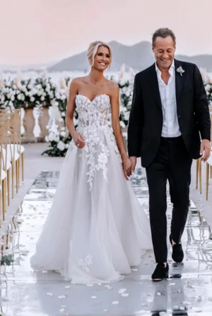 Simple White Wedding Dress