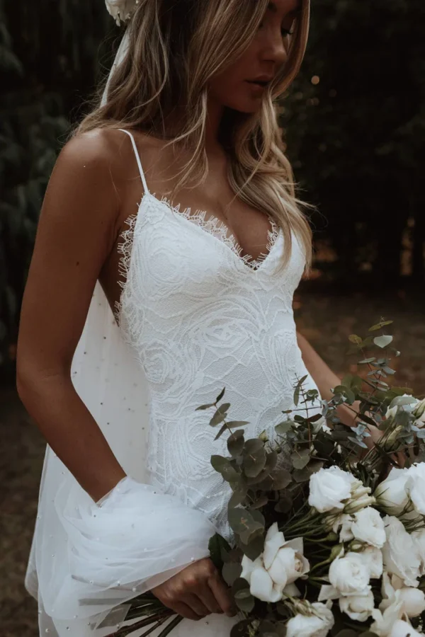 Vintage Boho Chic Wedding Dress - Image 5