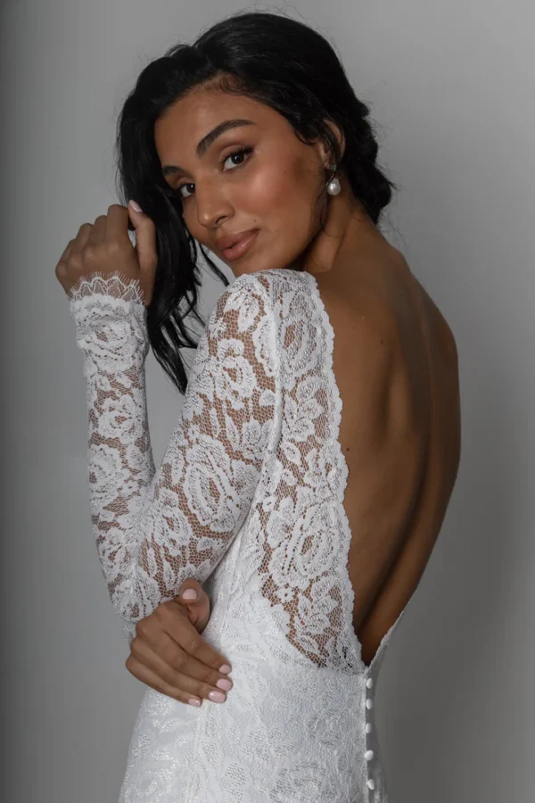 Mermaid Boho Wedding Dress - Image 6