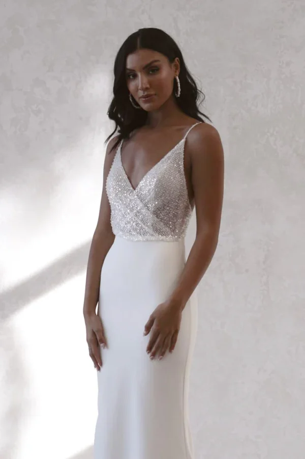 Simple Elegant Dress for Wedding - Image 2