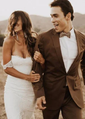 White Simple Wedding Dress