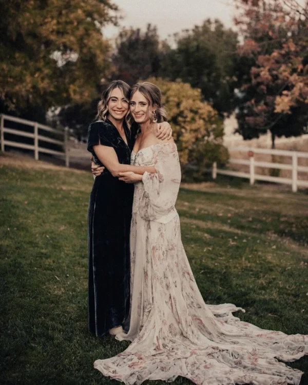 Boho Wedding Dress Floral - Image 2
