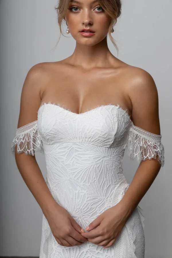 Chic Boho Wedding Dress - Image 5