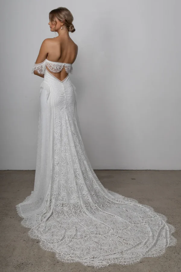 Chic Boho Wedding Dress - Image 3