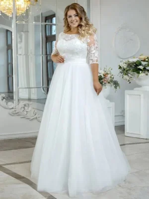 Plus Size Vintage Style Wedding Dress