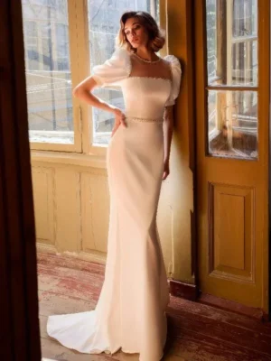 Satin Mermaid Wedding Dress