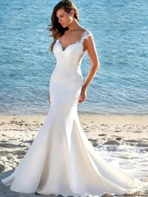 Mermaid Wedding Dress satin