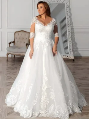 Plus Size Wedding Dress Sleeves