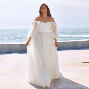 Plus Size Beach Wedding Dress
