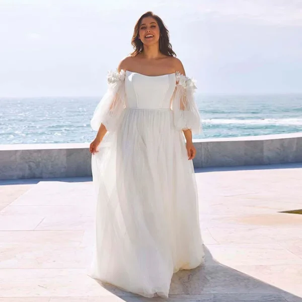 Plus Size Beach Wedding Dress