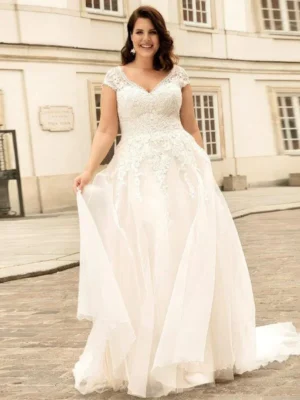 Unique Plus Size Wedding Dress