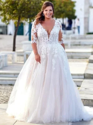 Wedding Dresses A Line Plus Size