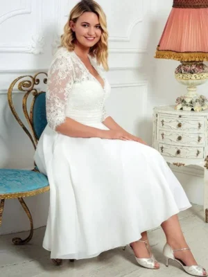 Plus Size Short Wedding Dress