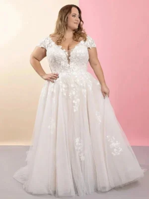 Plus Size Tulle Wedding Dress