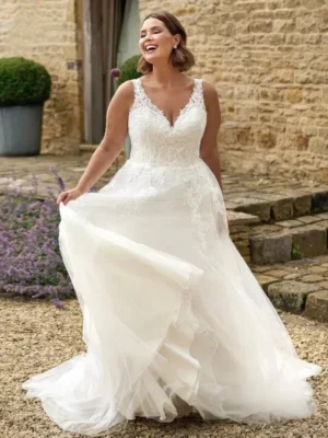Modest Plus Size Wedding Dress