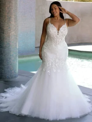 Mermaid Wedding Dress Plus Size