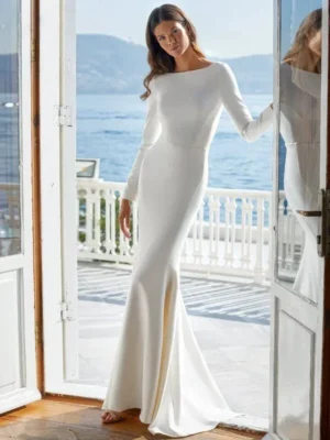 Wedding Dress Satin Mermaid