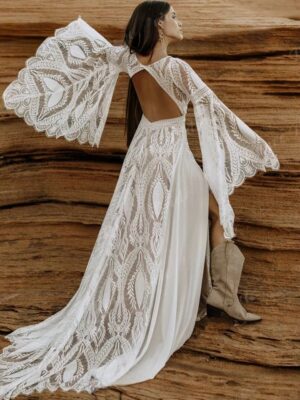 Boho Wedding Dress Luminous Petals