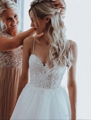 Boho Wedding Dress Gossamer Light