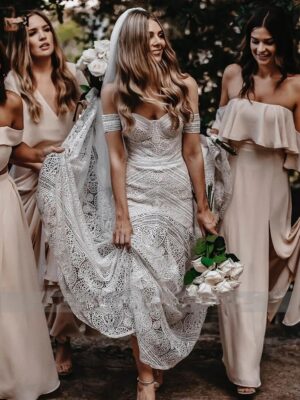 Boho Wedding Dress Pearl Kiss