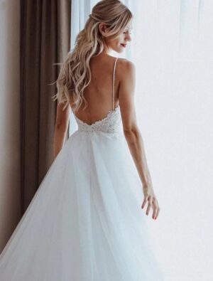 Boho Wedding Dress Gossamer Light