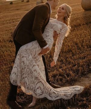 Boho Wedding Dress Celestial Glow