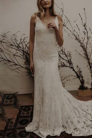 Boho Wedding Dress Petal of Silence
