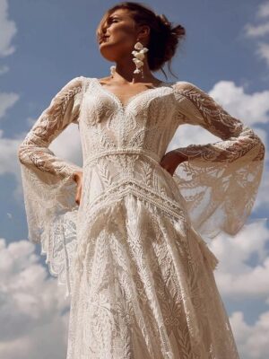Boho Wedding Dress Misty Bloom