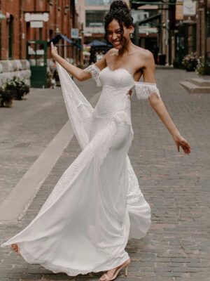 Boho Wedding Dress Lightwoven Mist