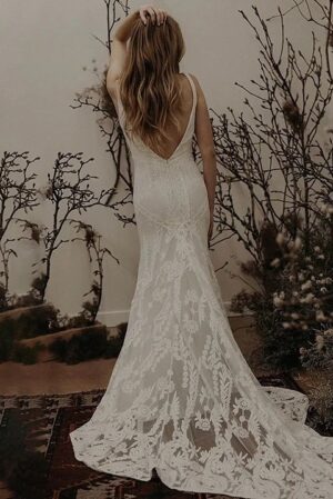 Boho Wedding Dress Petal of Silence