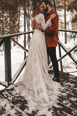 Boho Wedding Dress Breath of the Sky